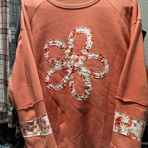 Artsal Flower Embroidered Top